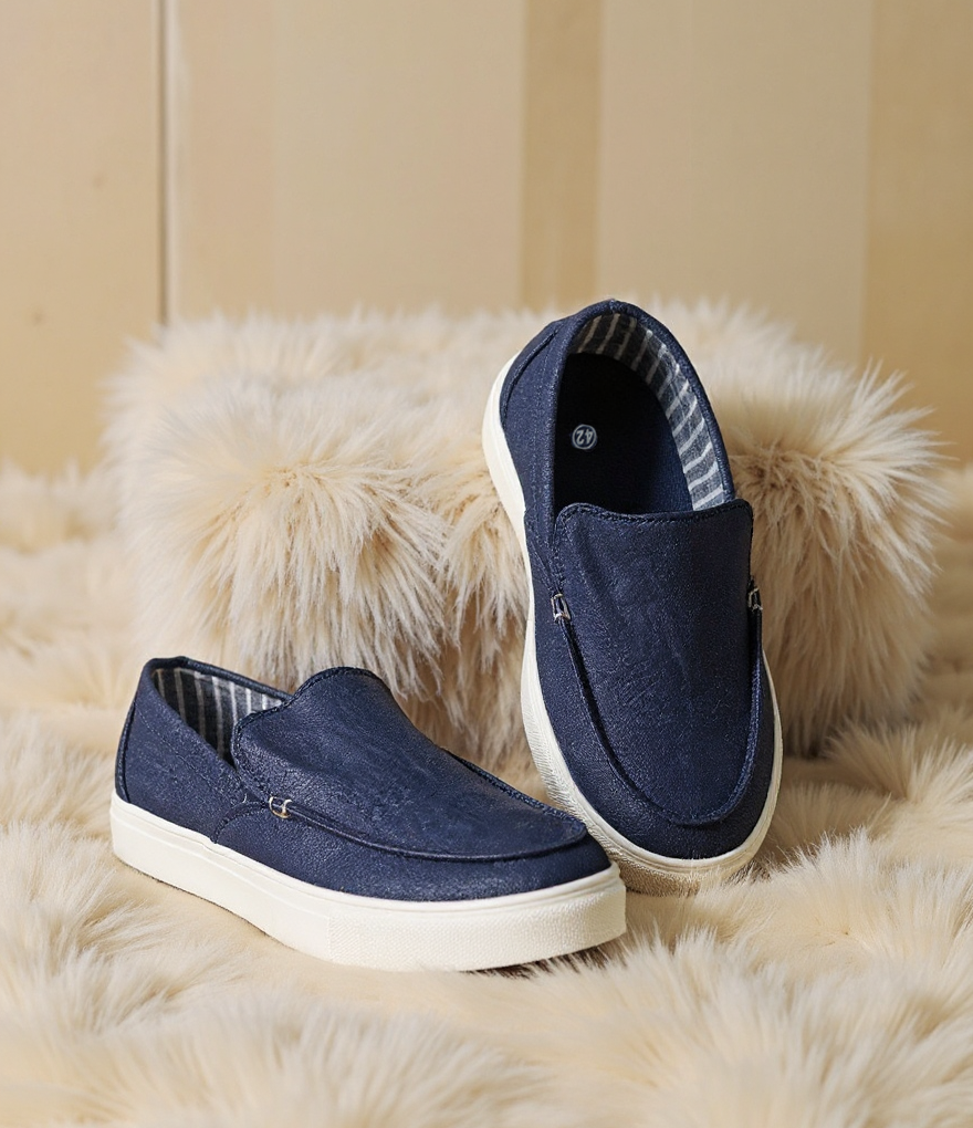 Navy Slip-On Casuals