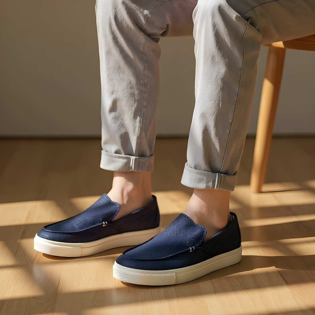 Navy Slip-On Casuals