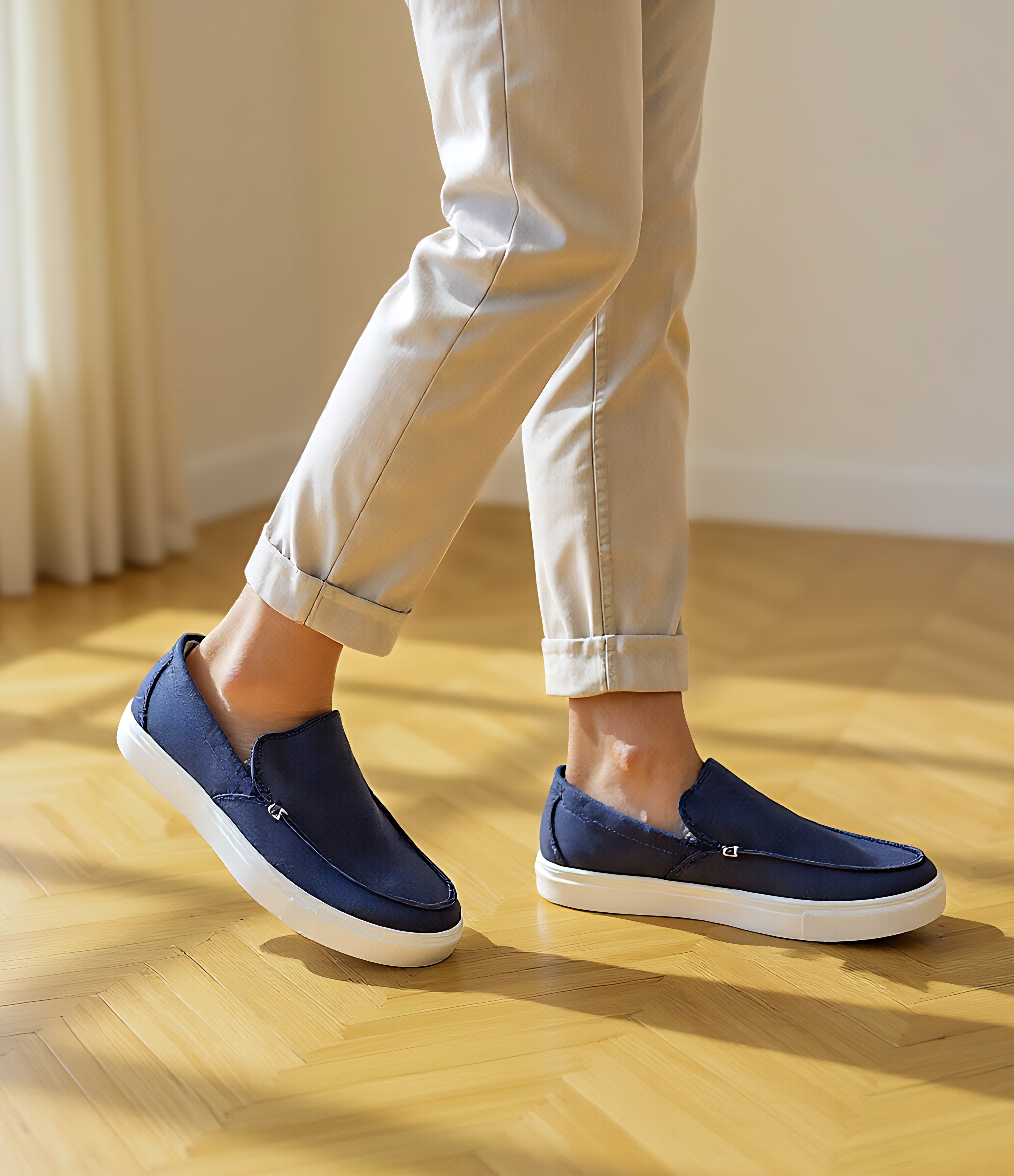 Navy Slip-On Casuals