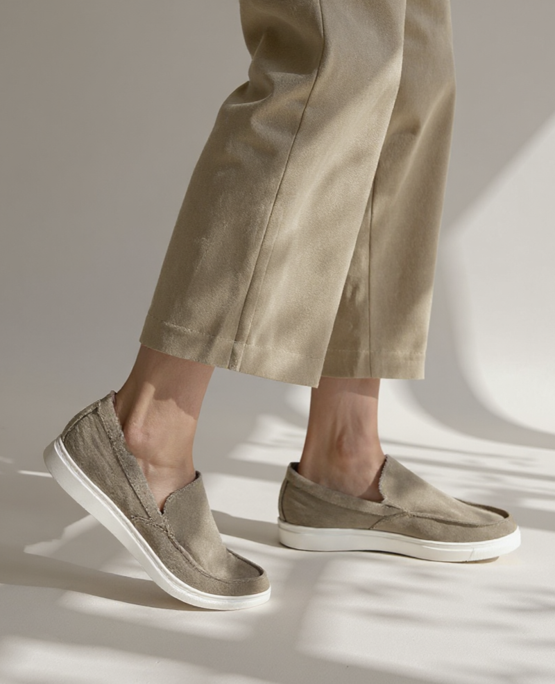 Beige Slip-On Casuals